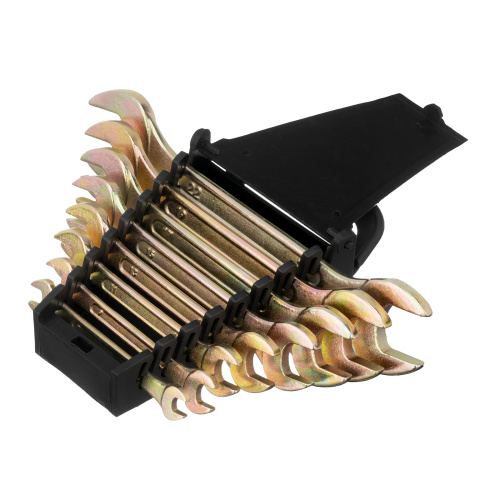 Набор ключей рожковых 6-22 мм, 8 шт, желтый цинк Сибртех по ценам производителя в Уфе с доставкой по всей России