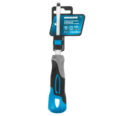 Отвертка SL6.5 x 100 мм, S2, трехкомпонентная рукоятка Gross по ценам производителя в Уфе с доставкой по всей России