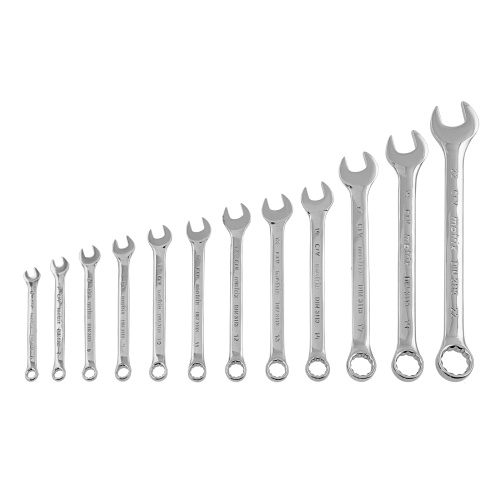 Набор ключей комбинированных, 6-22 мм, 12 шт, CrV, полированный хром Matrix по ценам производителя в Уфе с доставкой по всей России