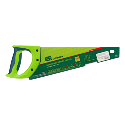 Ножовка по дереву"Зубец" для точных пильных работ, 350 мм, каленый зуб 2D, 14 TPI, двухкомпонентная рукоятка Сибртех по ценам производителя в Уфе с доставкой по всей России