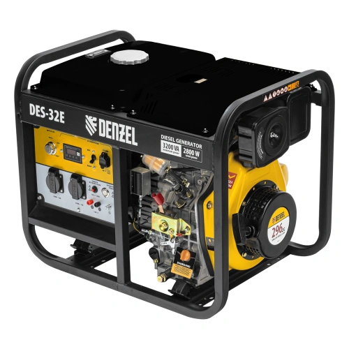 Генератор дизельный DES-32E, 3,2 кВт, 230 В, 11 л, электростартер Denzel по ценам производителя в Уфе с доставкой по всей России