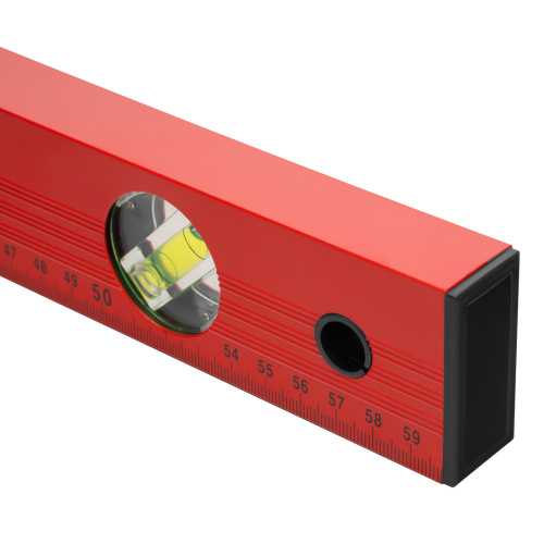 Уровень алюминиевый, 600 мм, 3 глазка, красный, линейка Matrix по ценам производителя в Уфе с доставкой по всей России