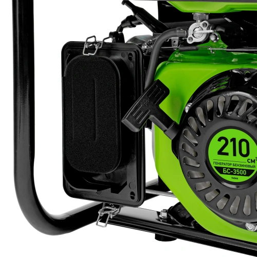 Генератор бензиновый БС-3500, 3.2 кВт, 230В, четырехтактный, 15 л, ручной стартер Сибртех по ценам производителя в Уфе с доставкой по всей России