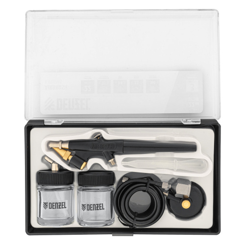 Аэрограф с нижним бачком AB2, 0,8 мм, 22 мл, 11 л/мин Denzel по ценам производителя в Уфе с доставкой по всей России