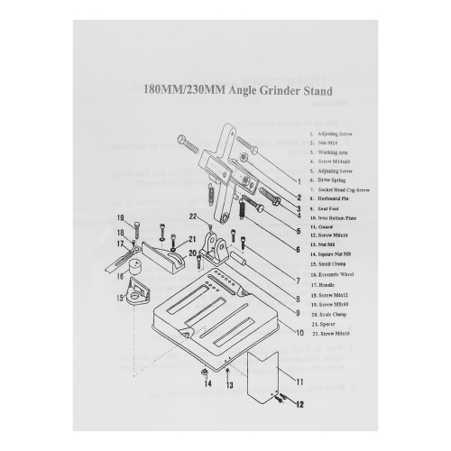 Станок для крепления УШМ COS-230 Sparta по ценам производителя в Уфе с доставкой по всей России