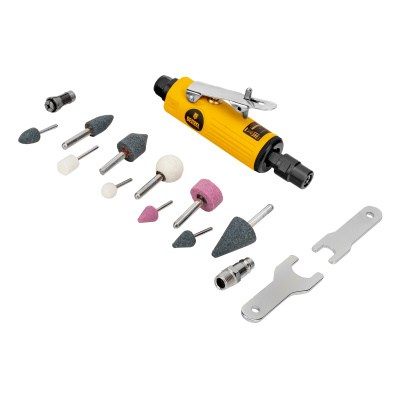 Пневмошлифмашина прямая PGS25000, 25000 об/мин, 10 шлиф. камней, цанга - 3, 6 мм, 113 л/мин Denzel по ценам производителя в Уфе с доставкой по всей России