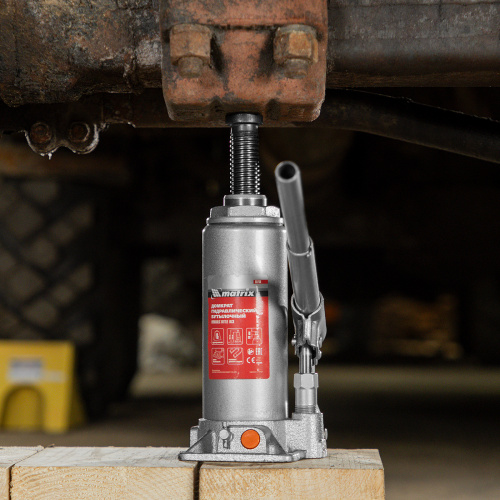 Домкрат гидравлический бутылочный, 8 т, h подъема 230-457 мм Matrix по ценам производителя в Уфе с доставкой по всей России