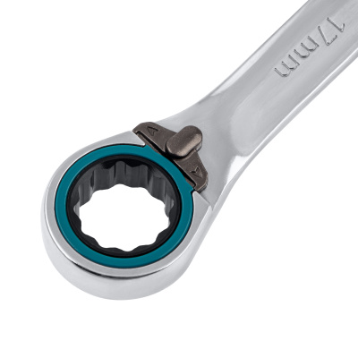 Набор ключей комбинированных с трещоткой, 8-19 мм, 7 шт, реверсивные, CrV Gross по ценам производителя в Уфе с доставкой по всей России