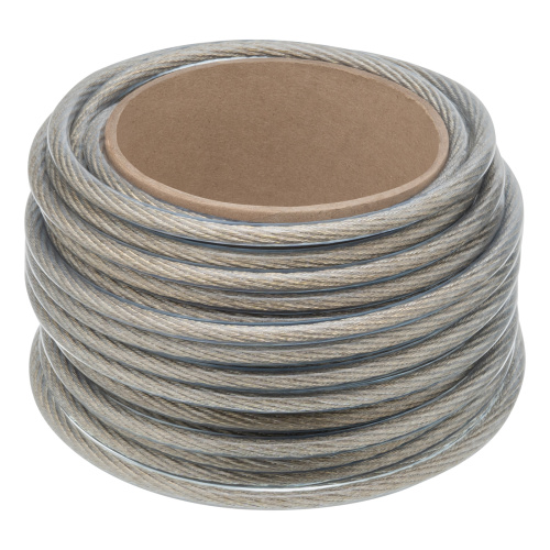 Трос металлополимерный прозрачный ПР-8.0, толщина 8.0 мм, моток 20 метров Сибртех по ценам производителя в Уфе с доставкой по всей России