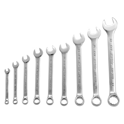 Набор ключей комбинированных, 6-22 мм, 9 шт, CrV, полированный хром Matrix по ценам производителя в Уфе с доставкой по всей России