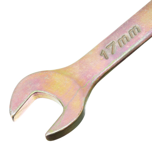 Ключ комбинированный, 17 мм, желтый цинк Сибртех по ценам производителя в Уфе с доставкой по всей России