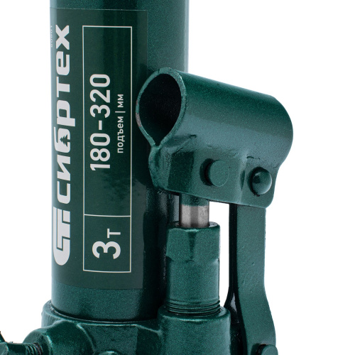 Домкрат гидравлический бутылочный, 3 т, 180-320 мм Сибртех по ценам производителя в Уфе с доставкой по всей России