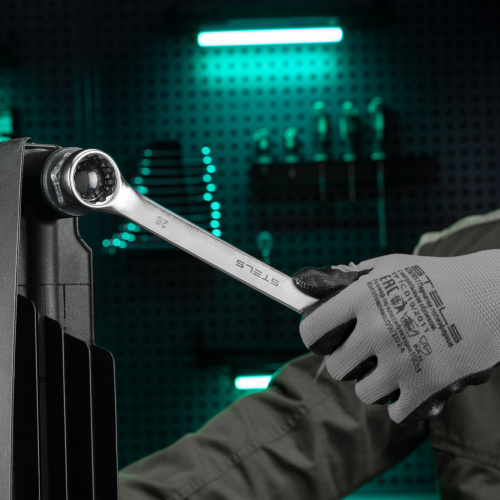 Ключ комбинированный, 28 мм, CrV, матовый хром Stels по ценам производителя в Уфе с доставкой по всей России