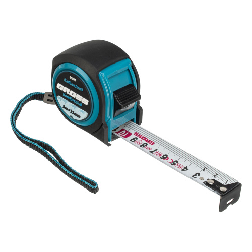 Рулетка Komfortabel 5 м х 25 мм,обрезиненный корпус Gross по ценам производителя в Уфе с доставкой по всей России