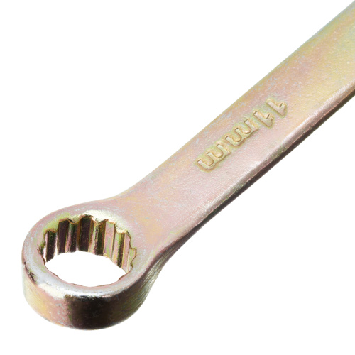 Ключ комбинированный, 11 мм, желтый цинк Сибртех по ценам производителя в Уфе с доставкой по всей России