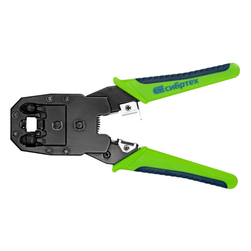 Клещи для обжима телефонных и компьютерных клемм 4P, 6P, 8P, функция обрезания проводов Сибртех по ценам производителя в Уфе с доставкой по всей России