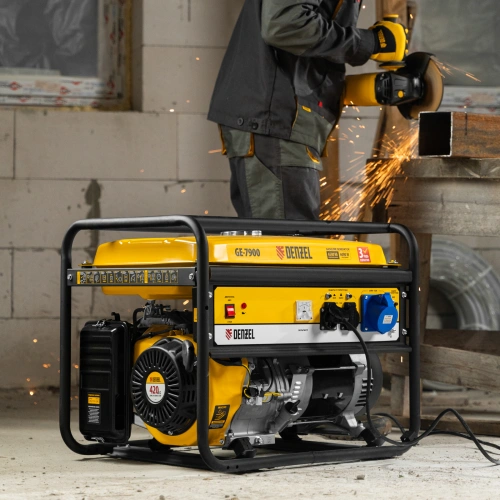 Генератор бензиновый GE 7900, 6.5 кВт, 220 В/50 Гц, 25 л, ручной пуск Denzel по ценам производителя в Уфе с доставкой по всей России