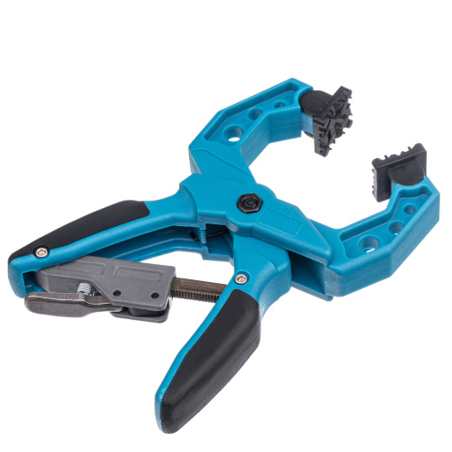 Струбцина клещеобразная 1-1/2, пластиковый корпус, храповой механизм жесткой фиксации, 38 мм Gross по ценам производителя в Уфе с доставкой по всей России