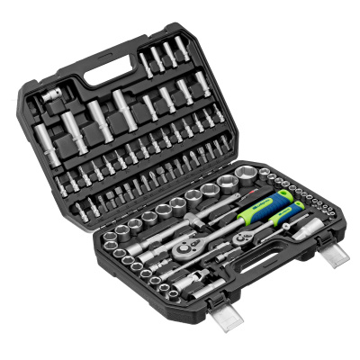 Набор инструментов, 1/2", 1/4", пластиковый кейс, 94 предмета// Сибртех по ценам производителя в Уфе с доставкой по всей России