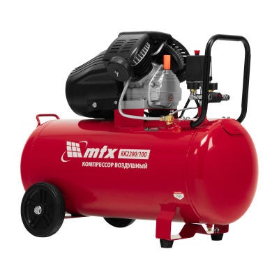 Компрессор воздушный КК-2200/100, 2,2 кВт, 350 л/мин, 100 л, прямой привод, масляный MTX по ценам производителя в Уфе с доставкой по всей России