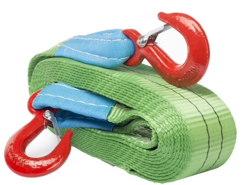 Буксир текстильный ленточный 8,0 т 5,0 м (крюк-крюк) по ценам производителя в Уфе с доставкой по всей России