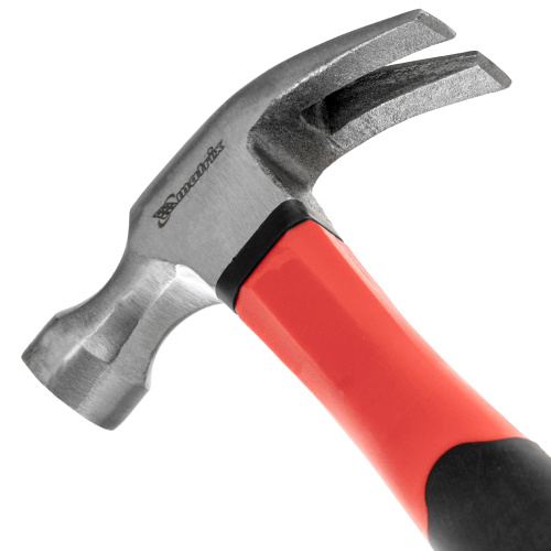 Молоток-гвоздодер optimal, 450 г, боек c магнитом, фибергласовая обрезиненная рукоятка Matrix по ценам производителя в Уфе с доставкой по всей России