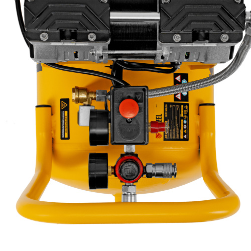 Компрессор безмасляный, малошумный DLS 1500/50, 1500 ВТ, 2x750, 50 л, 260 л/мин Denzel по ценам производителя в Уфе с доставкой по всей России