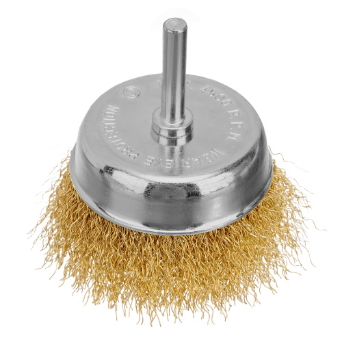 Набор щеток для дрели, 2 шт, 1 плоская, 100 мм, 1 "чашка", 75 мм, со шпильками Matrix по ценам производителя в Уфе с доставкой по всей России