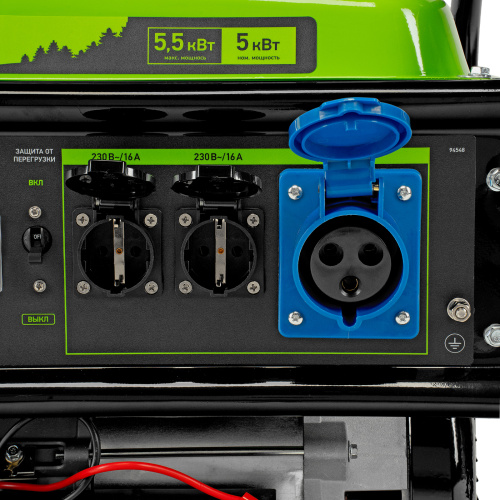 Генератор бензиновый БС-6500Э, 5.5 кВт, 230В, четырехтактный, 25 л, электростартер Сибртех по ценам производителя в Уфе с доставкой по всей России