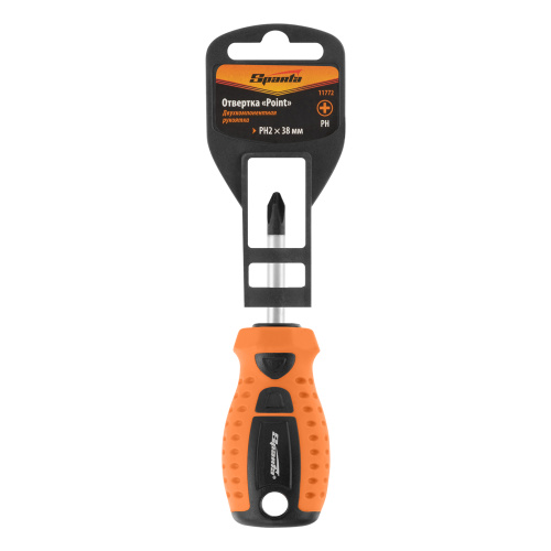 Отвертка "Point", PH2 х 38 мм, CS, двухкомпонентная рукоятка Sparta купить в Москве с доставкой по всей России | ProtosMarket.ru