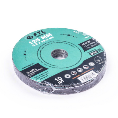 Круг отрезной по нержавеющей стали FTL E-Nox 125 х 0,8 х 22,2 мм A54TBF по ценам производителя в Уфе с доставкой по всей России
