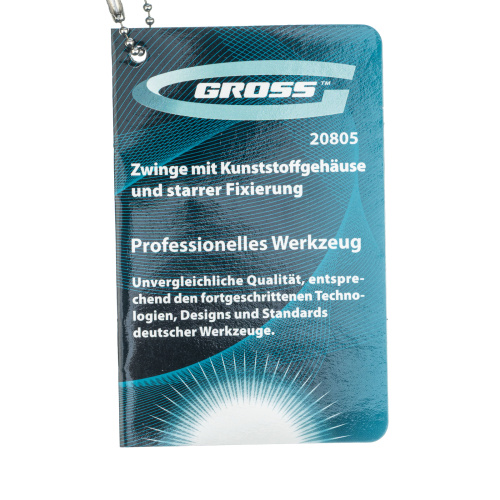 Струбцина клещеобразная 4, пластиковый корпус, храповой механизм жесткой фиксации, 100 мм Gross по ценам производителя в Уфе с доставкой по всей России