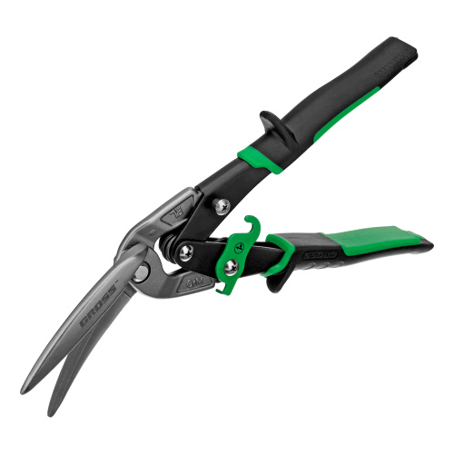 Ножницы по металлу "Piranha", 270 мм, прямой и правый проходной рез, сталь СrMo, двухкомпонентные рукоятки Gross по ценам производителя в Уфе с доставкой по всей России