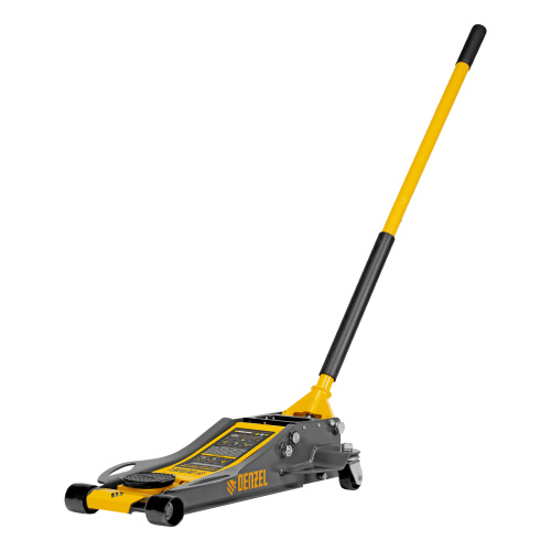 Домкрат гидравлический подкатной, 3 т, 75-500 мм, быстрый подъем, низкий подхват, проф. Denzel по ценам производителя в Уфе с доставкой по всей России