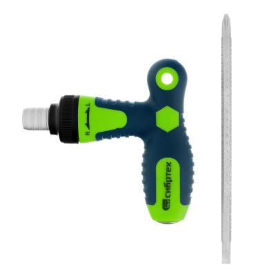 Отвертка реверсивная Т-образная комбинированная PH2/SL6, CrV Сибртех по ценам производителя в Уфе с доставкой по всей России