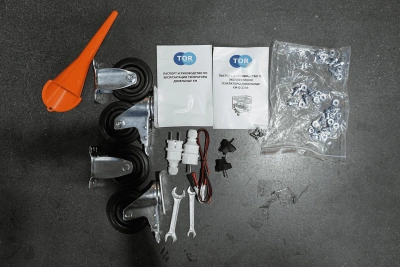 Генератор дизельный 5,0 кВт 220В с электростартером и колесами TOR KM5000D по ценам производителя в Уфе с доставкой по всей России