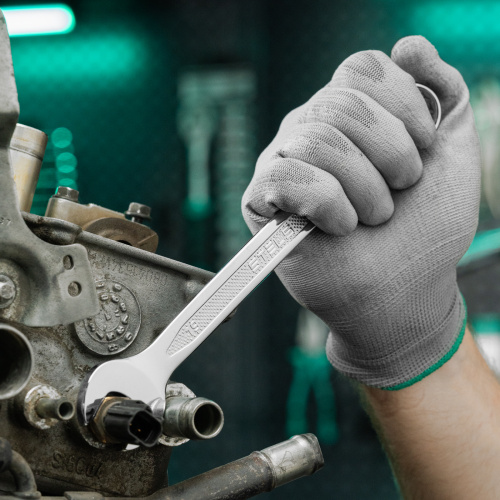 Ключ комбинированный, 19 мм, CrV, антислип Stels по ценам производителя в Уфе с доставкой по всей России