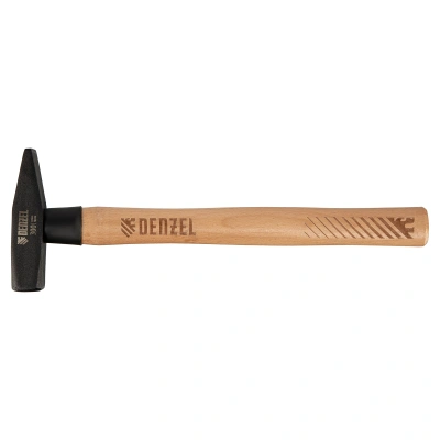 Молоток слесарный, 300 г, кованый квадратный боек, буковая рукоятка Denzel по ценам производителя в Уфе с доставкой по всей России