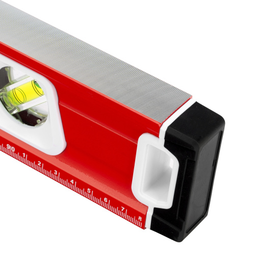 Уровень алюминиевый, магнит, фрезерованный, 3 глазка (1 зеркальный) двухкомпонентные рукоятки, 1000 мм Matrix по ценам производителя в Уфе с доставкой по всей России