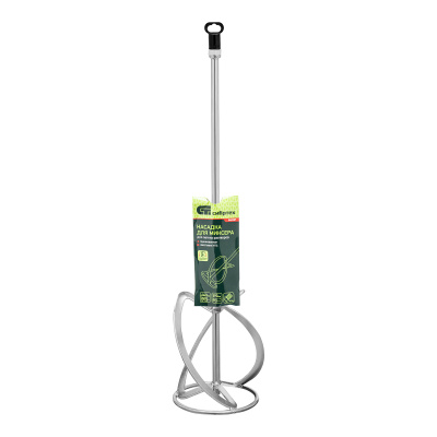 Насадка для миксера, для легких растворов, 140 х 590 мм, оцинкованная, хвостовик резьба М14 Сибртех по ценам производителя в Уфе с доставкой по всей России