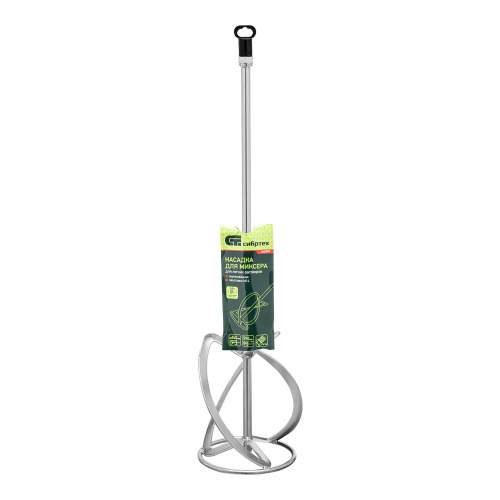 Насадка для миксера, для легких растворов, 140 х 590 мм, оцинкованная, хвостовик резьба М14 Сибртех по ценам производителя в Уфе с доставкой по всей России