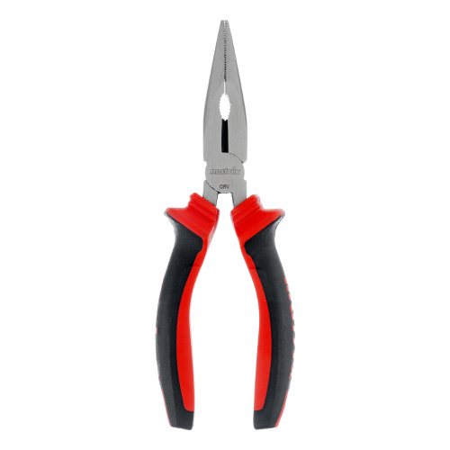 Длинногубцы прямые, 160 мм, хром-ванадий, двухкомпонентные рукоятки Matrix по ценам производителя в Уфе с доставкой по всей России