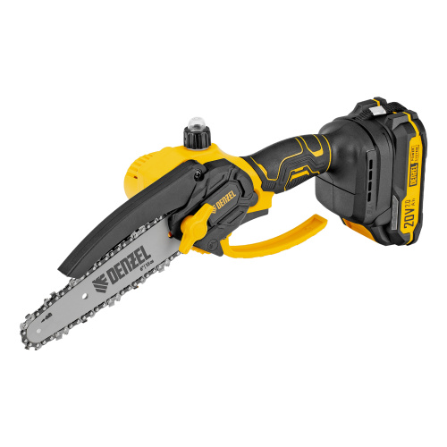 Цепная мини-пила аккумуляторная бесщет., CCS-150, шина 150 мм, Li-Ion, 20 В Denzel по ценам производителя в Уфе с доставкой по всей России