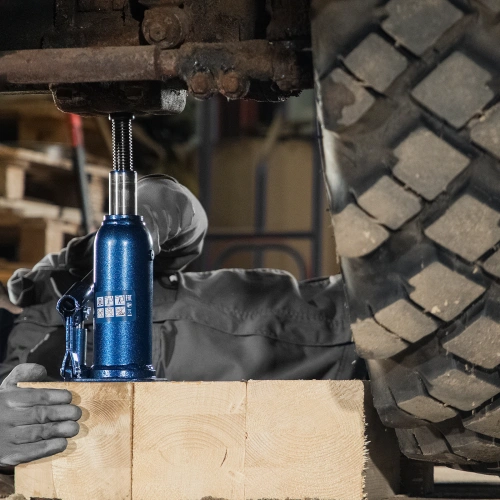 Домкрат гидравлический бутылочный, 10 т, h подъема 222-447 мм Stels по ценам производителя в Уфе с доставкой по всей России