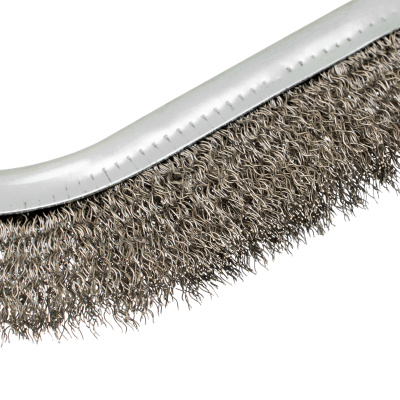 Щетка металлическая с пластмассовой ручкой, нержавеющая проволока DENZEL по ценам производителя в Уфе с доставкой по всей России