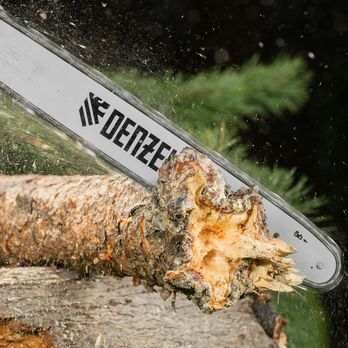 Пила цепная электрическая EDS-2200, 2.2 кВт,продольная, шина 45 см, шаг 3/8, паз 1.3 мм, 62 звена Denzel по ценам производителя в Уфе с доставкой по всей России