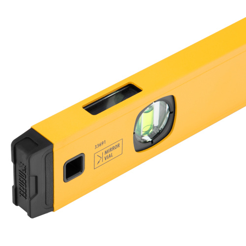 Уровень алюминиевый, магнит, фрезерованный, 3 глазка (1 зеркал.) 0,5 мм/м, 600 мм Denzel по ценам производителя в Уфе с доставкой по всей России