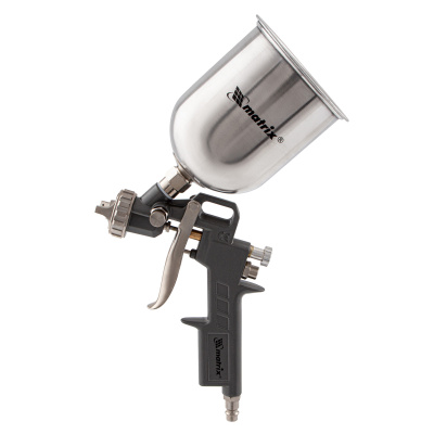 Краскораспылитель пневматический с верхним бачком V 0.6 л, сопло D 1.2, 1.5 и 1.8 мм Matrix по ценам производителя в Уфе с доставкой по всей России