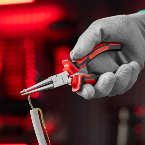 Круглогубцы Nickel, 160 мм, никелированные, двухкомпонентные рукоятки Matrix по ценам производителя в Уфе с доставкой по всей России