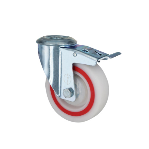 Колесо полипропиленовое под болт с тормозом EM04 MBTM 100 F по ценам производителя в Уфе с доставкой по всей России